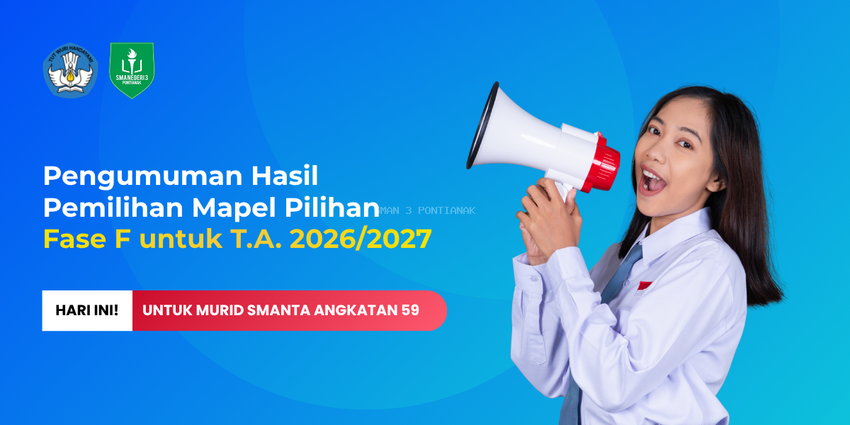 Pengumuman Hasil Mata Pelajaran Pilihan Fase F Tahun Ajaran 2026/2027